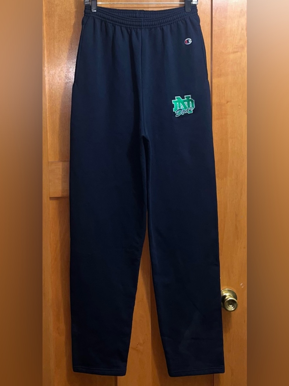 Notre Dame Fighting Irish Vintage Navy Blue Champion Sweatpants Men’s Medium